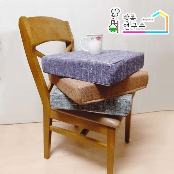 높은 키높이방석 두꺼운 성인 식탁의자 쿠션 8cm