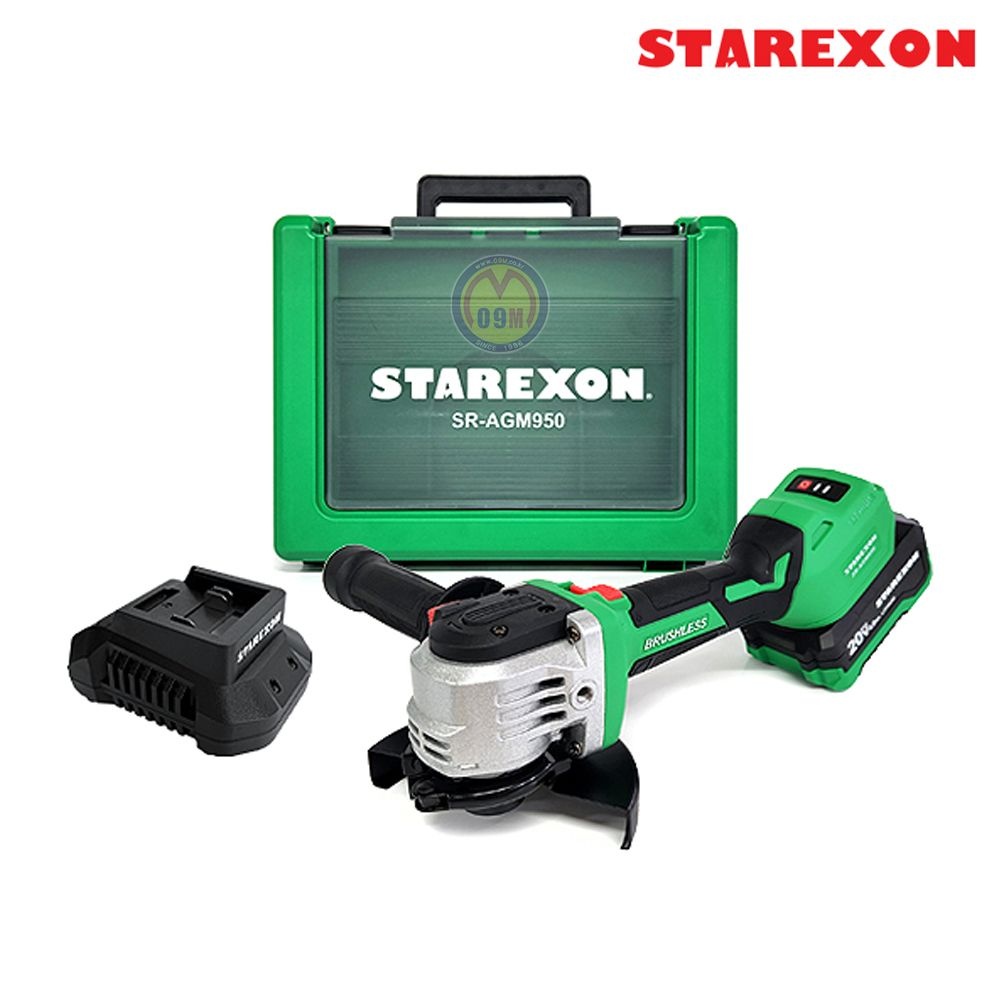 STAREXON 스타렉슨 충전그라인더세트 SR-AGM950 18V 4.0Ah 1B (M타
