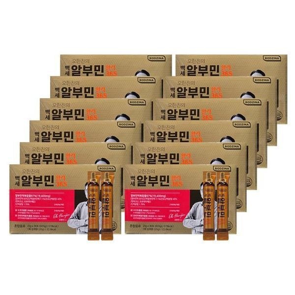 [하프클럽]오한진의 백세 알부민 활력 365 20g 30포 12개/mjc