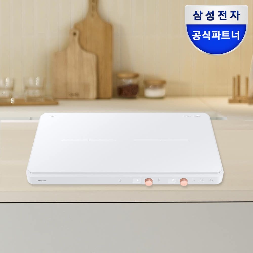 [Guangdong MD Consumer Electric]삼성전자 삼성 NZ62DG300CFW 더플레이트 2구 인덕션 화이트 프리스탠딩