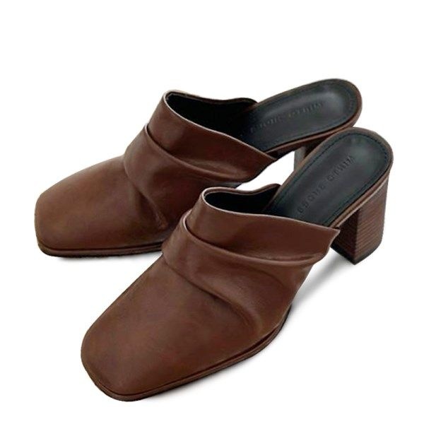 텐바이텐 kami et muse Shirring top heel mule_KM24w016