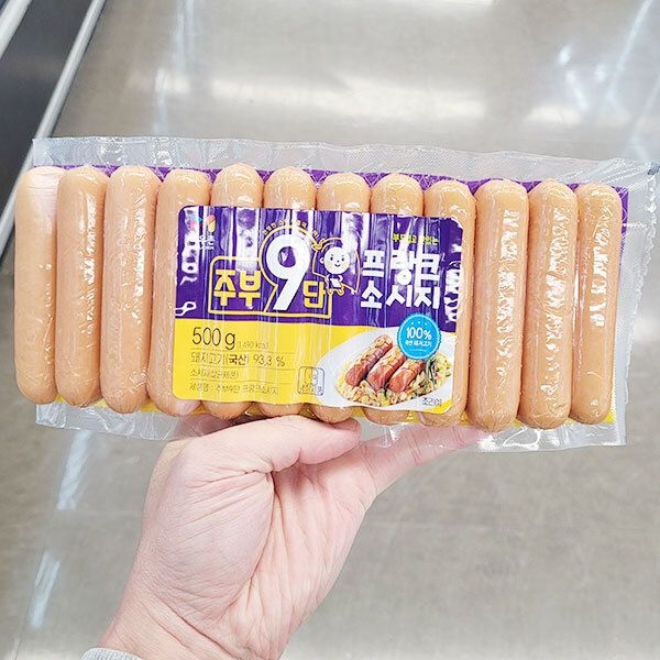 목우촌 주부9단 프랑크 소시지 500g 아이스박스포장