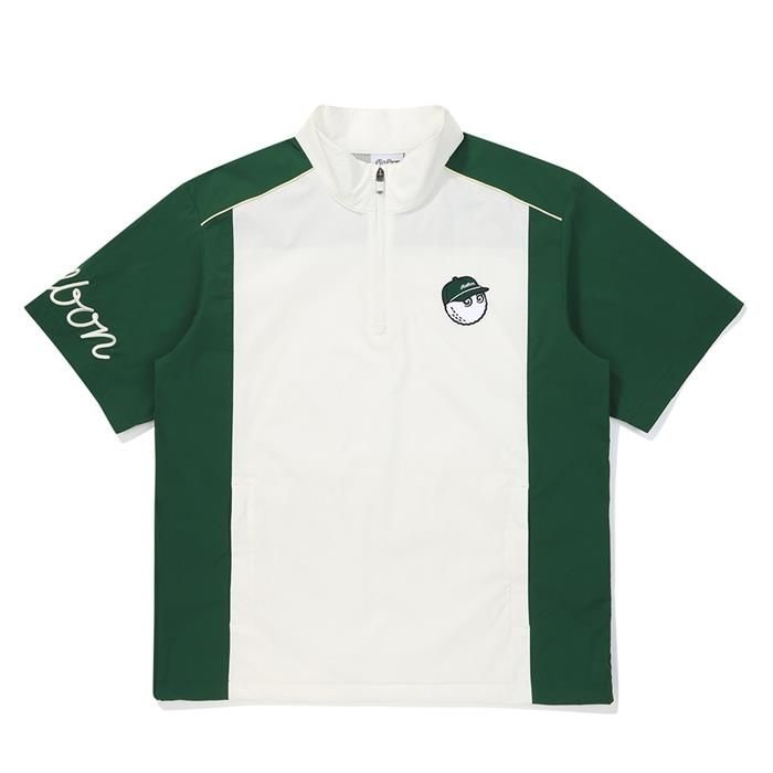 말본골프 [밀라코/국내발송] 말본골프 세로 절개 우븐 반팔 아노락 GREEN M5321PJK24GRN