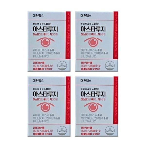 대원제약 대원헬스 아스타루지 180mg X 30캡슐 X 4박스 -AO-