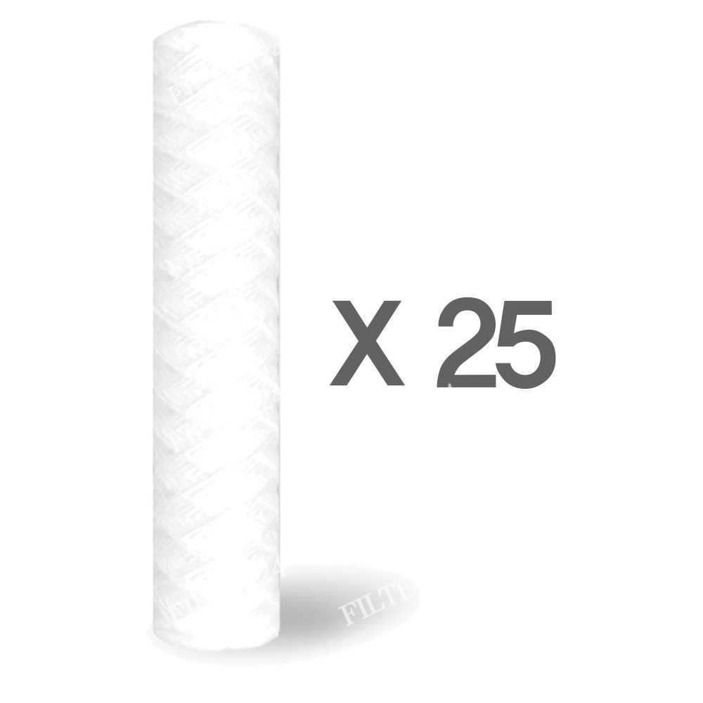 제로텍 와운드실필터 하우징용 침전필터 1-100마이크론 750mm 25개 1BOX[국내생산]