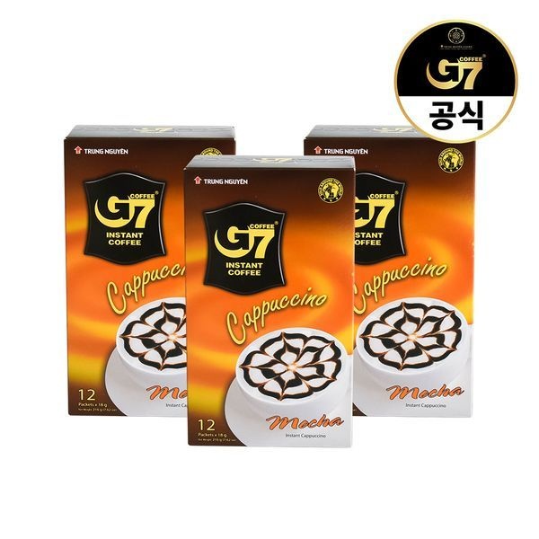 G7 커피 G7 카푸치노 모카향 12개입 x 3개 (총 36개입)
