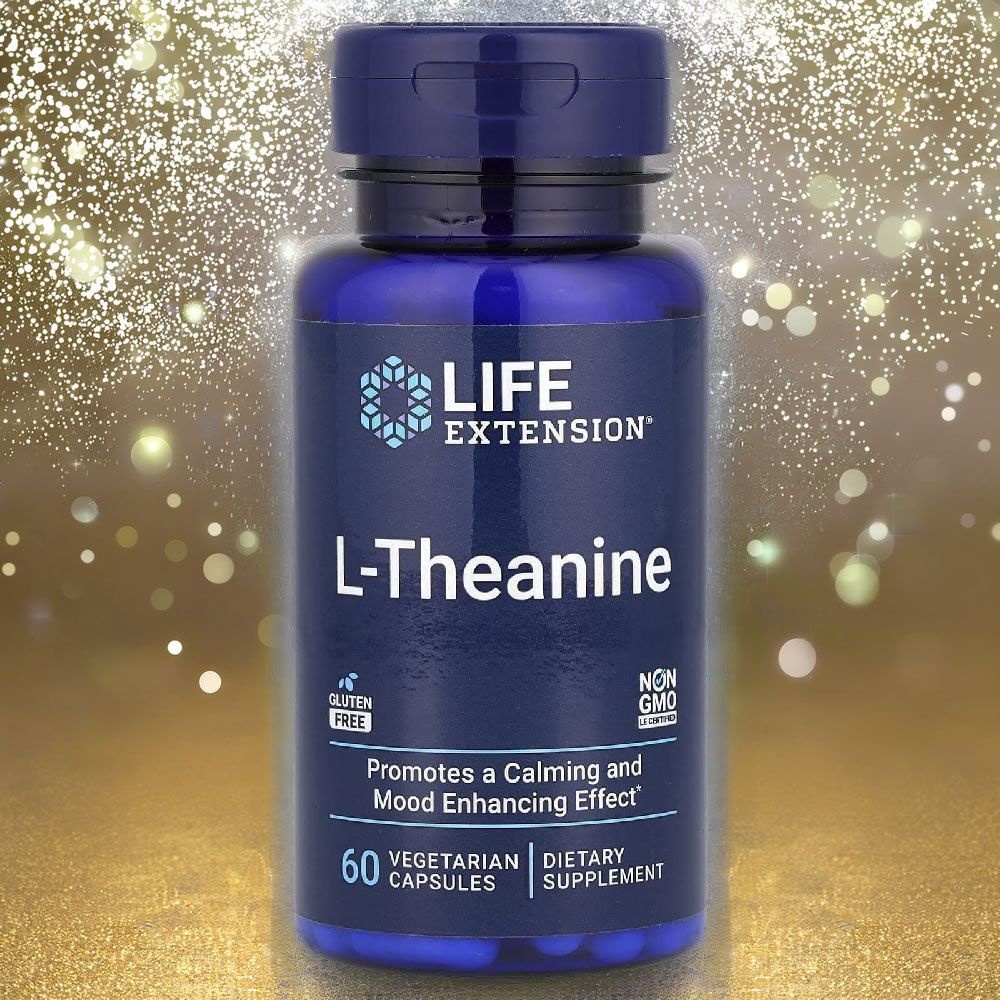 [해외] 라이프익스텐션 엘 L 테아닌 안티 스트레스 티아닌 효능 100mg 60캡슐