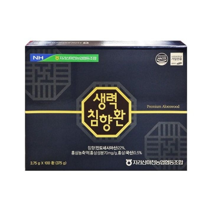 [오늘출발] [온누리상품] 지리산마천농협 마천농협 생력침향환 3.75g x 100환