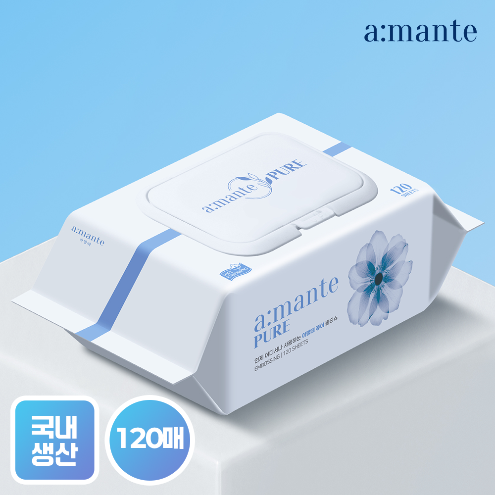 [단독 행사] 대용량 120매 두꺼운 50평량 물티슈 10팩/20팩