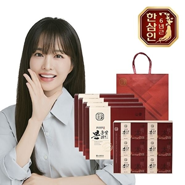 [한삼인][농협홍삼] 한삼인 홍삼본골드 50ml 30포 4세트+쇼핑백