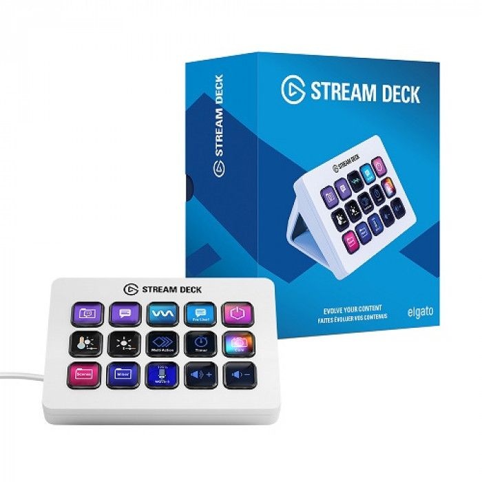 [오늘출발] 엘가토 Elgato STREAM DECK MK.2 WHITE EDITION 스트림덱 매크로 영상편집 컨트롤러