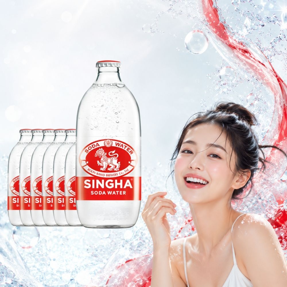 싱하 탄산수 소다워터 태국 325ml 12개