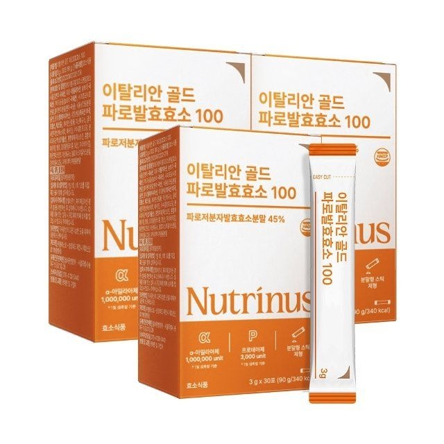 뉴트리너스 이탈리안 골드 파로 발효 효소 100 (3g x 30포) 3박스