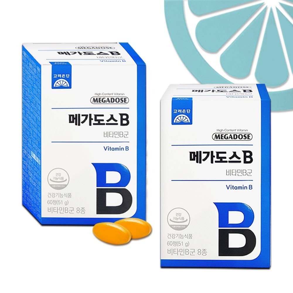 [오늘출발] 고려은단 메가도스B 60정 x 2개 (4개월분) 비타민B 고함량 G