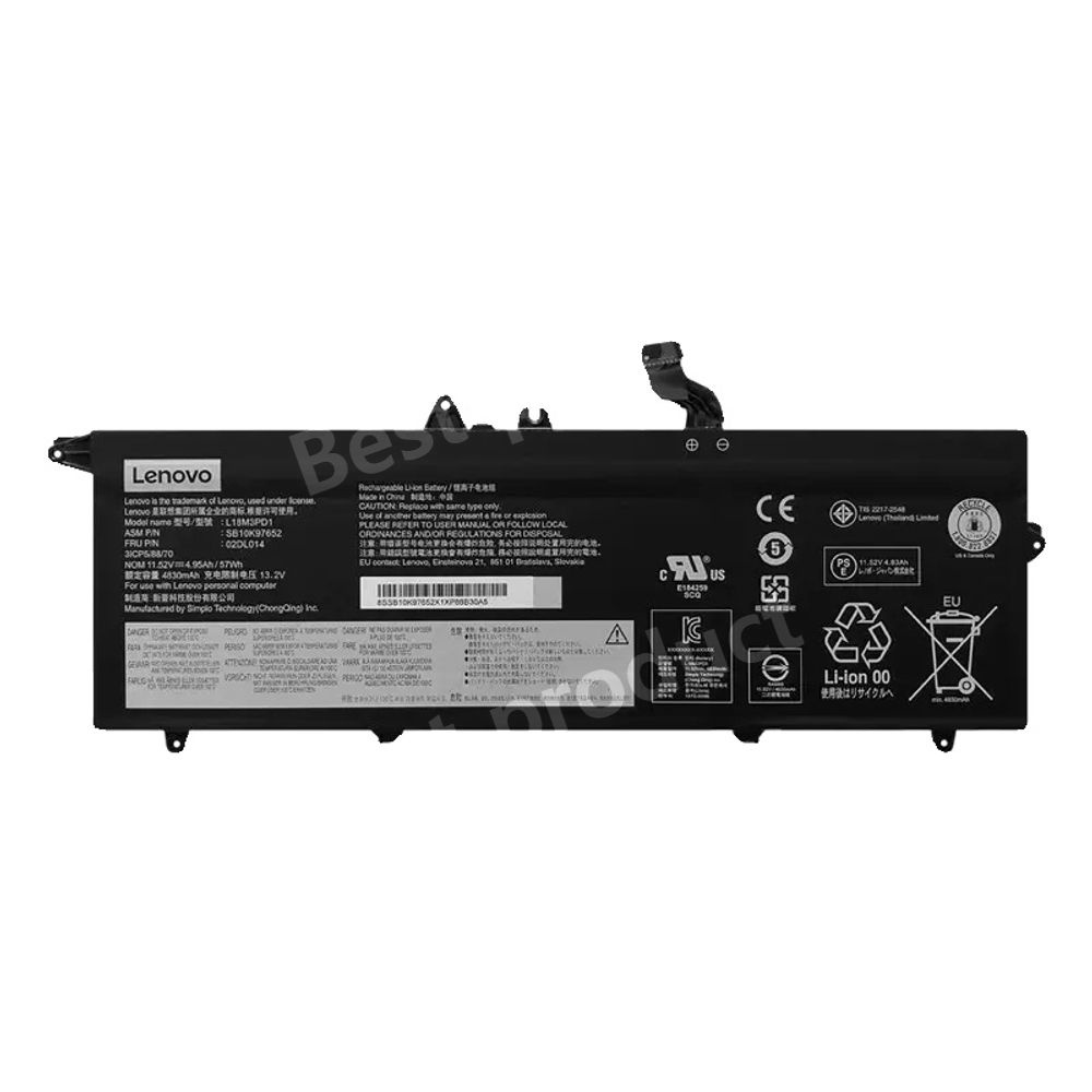 [해외] 레노버 배터리 L18L3PD1 ThinkPad T14s SB10K97652 T495s TP00105A T490s L18M3PD1