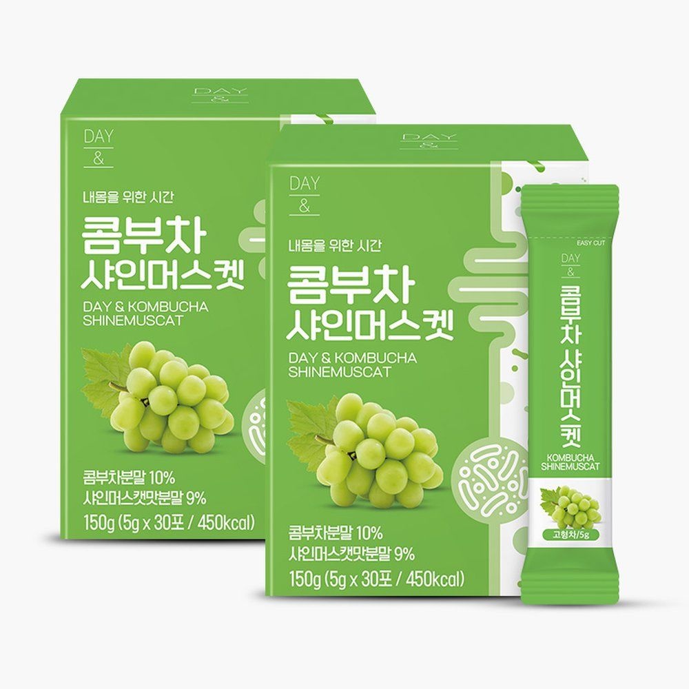 참앤들황토농원 데이앤 콤부차 샤인머스켓맛 5g 샤인머스켓, 30개입, 2개