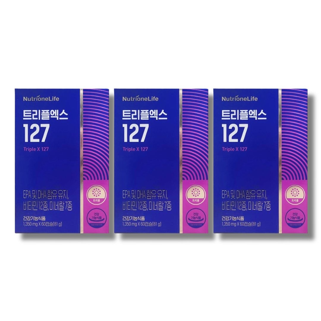 [오늘출발] 뉴트리원 트리플엑스127 1350mg 60캡슐 3박스