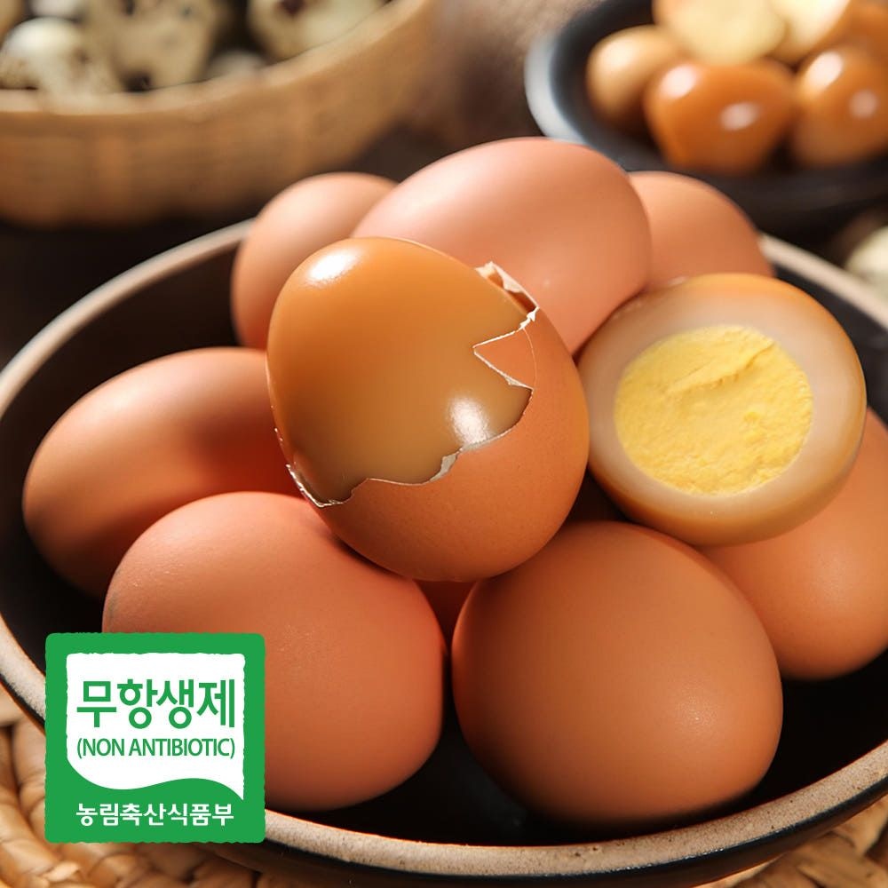 품질보증 구운계란 무항생제 대란 30구/60구 훈제 구운란