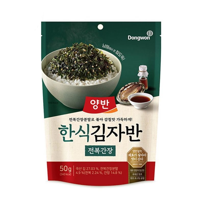 동원 양반 김자반 전복간장 50g 6봉