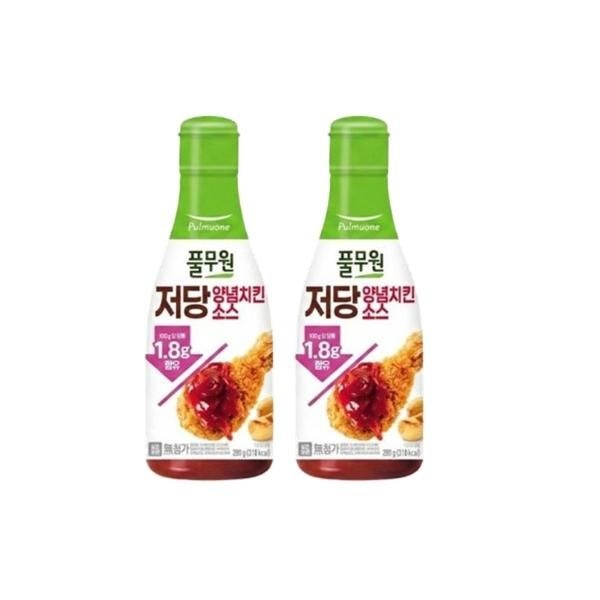 풀무원 저당 양념치킨소스 2개 280g 만능소스 건강양념 찍먹