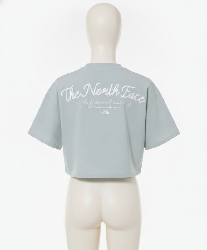 노스페이스 NT7UR36L 화이트라벨 여성 아이스런 반팔 라운드티 COOL GRAY 736L