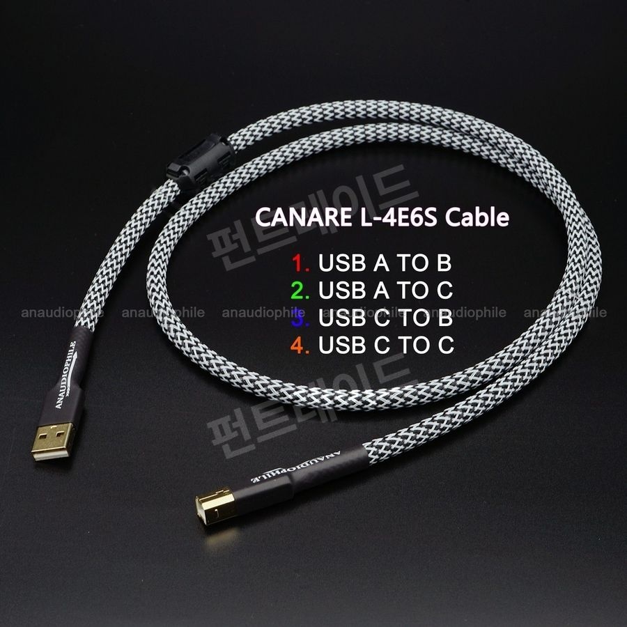 [펀트레이드 협력사][해외] 일본 CANARE HiFi USB A To B / USB A To C 오디오 데이터 케이블