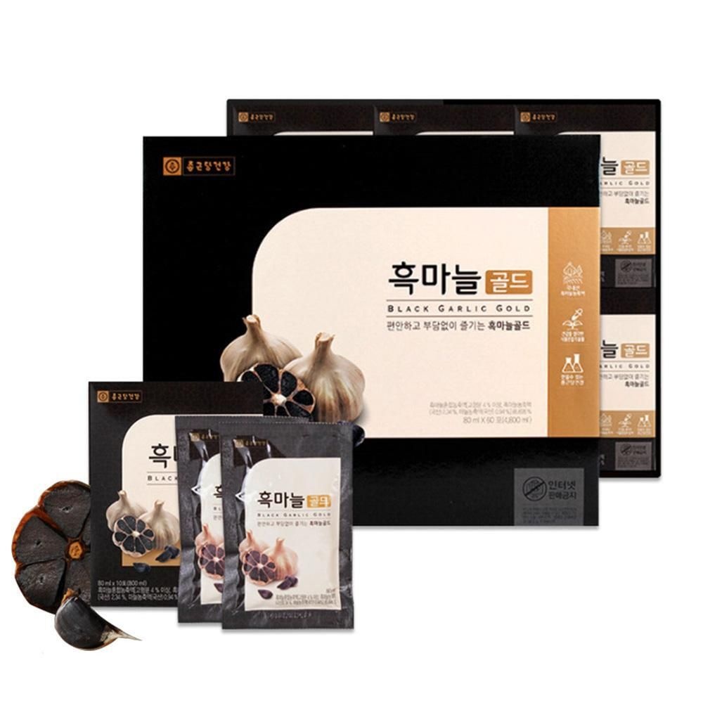 종근당건강 흑마늘골드 80ml x 60포 1박스+쇼핑가방