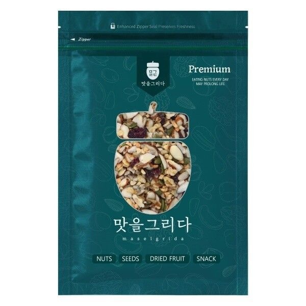 맛을 그리다 뿌려먹는 견과 토핑 블랙 믹스너트 500g 1개