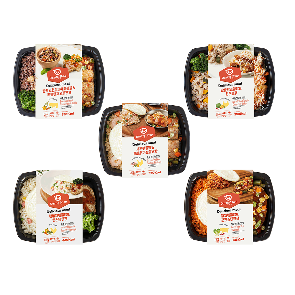 [다즐샵] 맛있는 도시락 5종(5팩 세트) 다이어트 도시락/간편식