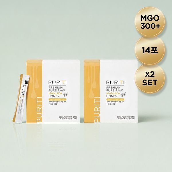 퓨리티 마누카꿀 UMF10+ MGO300 스틱 10g 14포 2set
