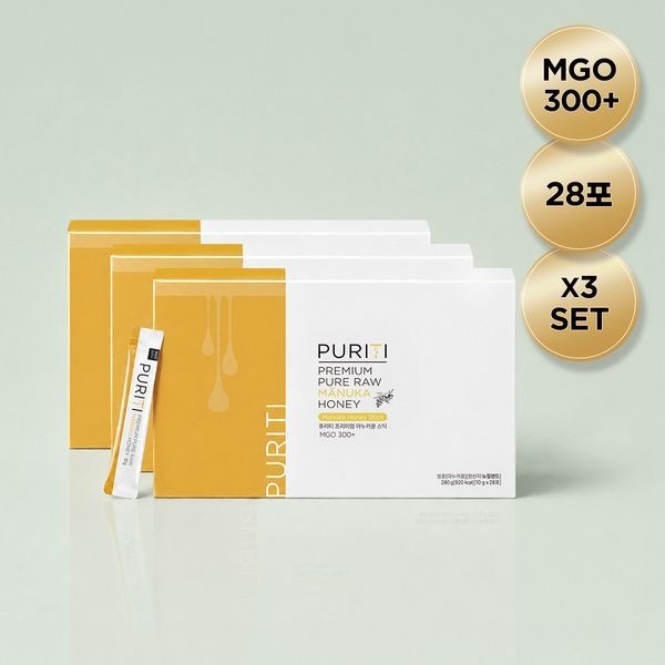 퓨리티 마누카꿀 UMF10+ MGO300 스틱 10g 28포 3set