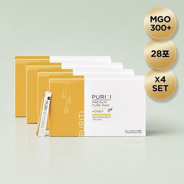 퓨리티 마누카꿀 UMF10+ MGO300 스틱 10g 28포 4set