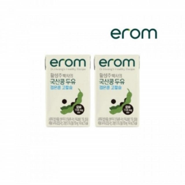 이롬 황성주 국산콩 콩국물 두유 서리태 검은콩 두유 고칼슘 140ml 24팩