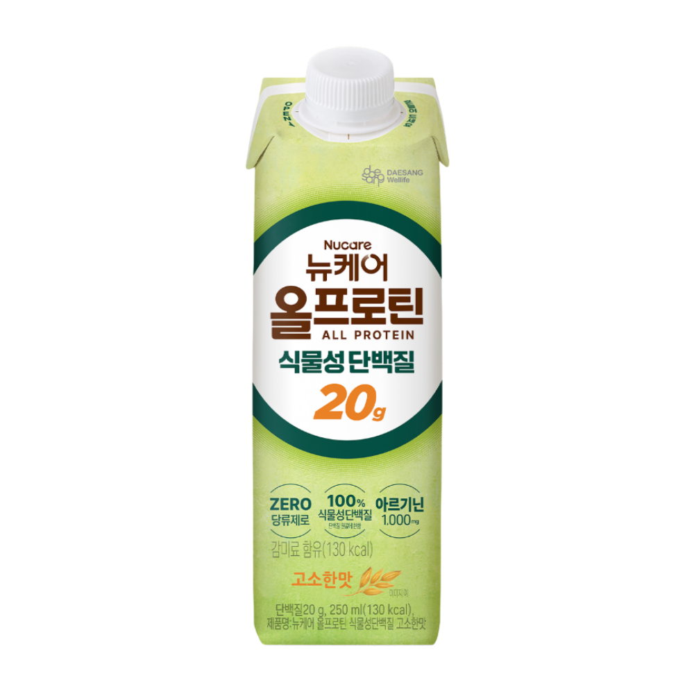 [오늘출발] 뉴케어 올프로틴 식물성단백질 고소한맛 250ml x 24팩, 1박스