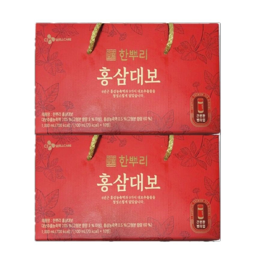 한뿌리 홍삼대보 10병 2박스