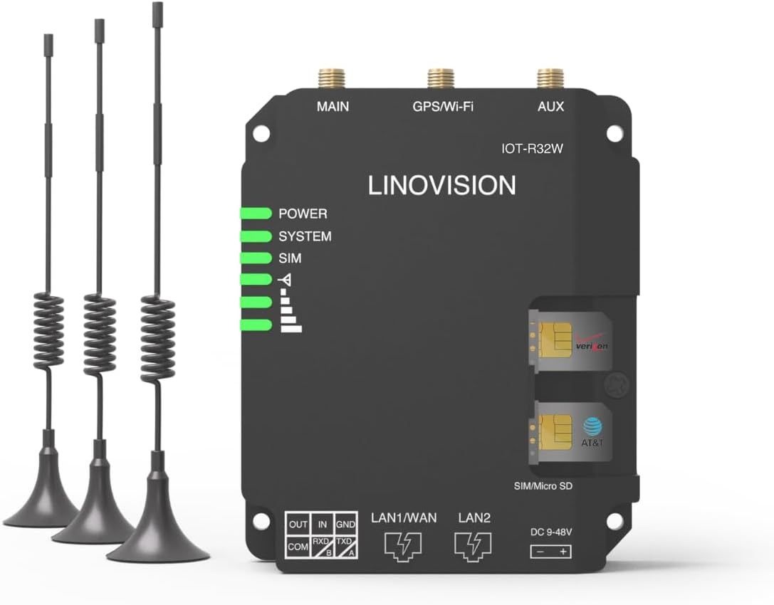 Wi-Fi, 원격 사이트용 향상된 신호, 듀얼 SIM 슬롯, RS485 디바이스용 DTU 게이트웨이, IoT 센서, 태양광 카메라, M2M,
