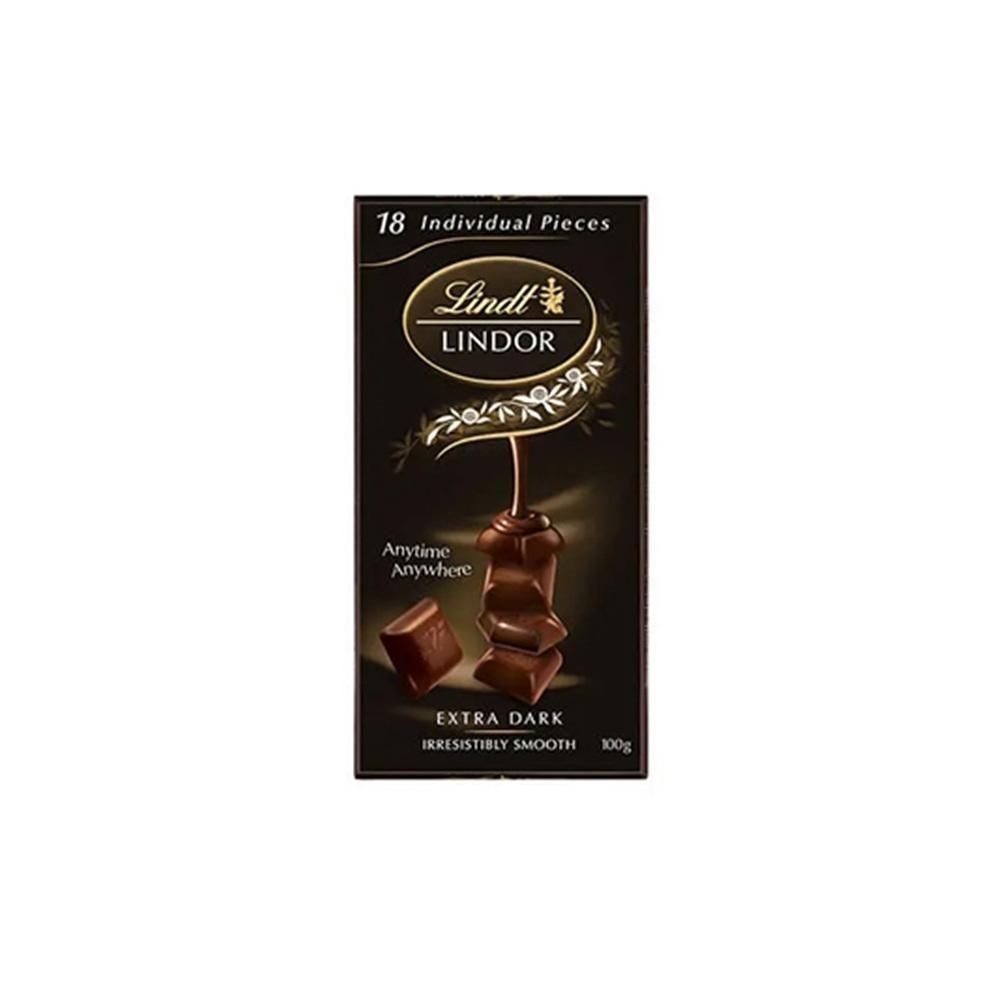[해외] 린트 린도어 카카오 60% 다크 초콜릿 18개입 100g 4팩 Lindt Lindor Extra Dark 60% 100g Block