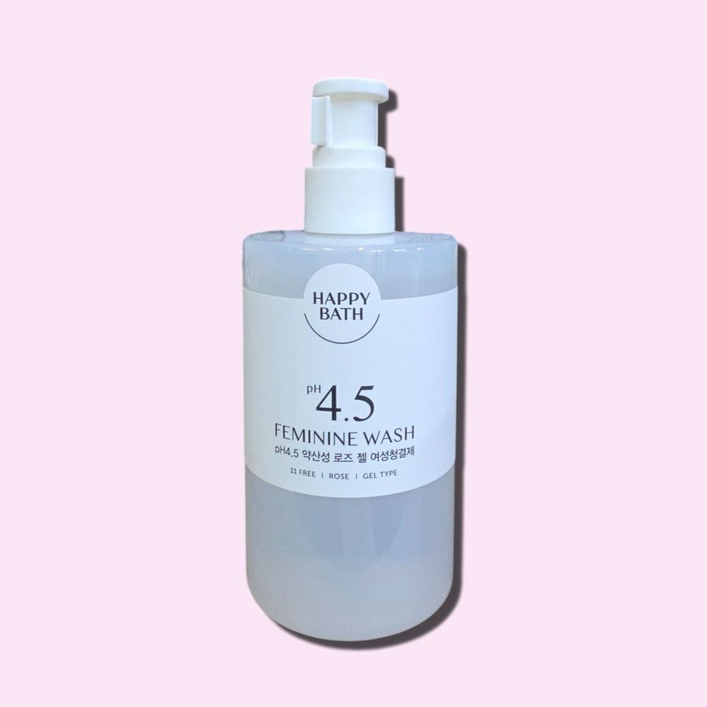 해피바스 피에이치4.5 약산성 로즈 젤 여성청결제 300ml