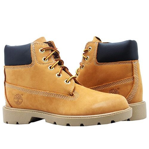 [해외] 팀버랜드 Timberland 6 Inch Gradeschool Boys Girls Wheat Leather 유스 사이즈 GS Boots 10960