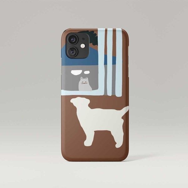 텐바이텐 window phone case - brown