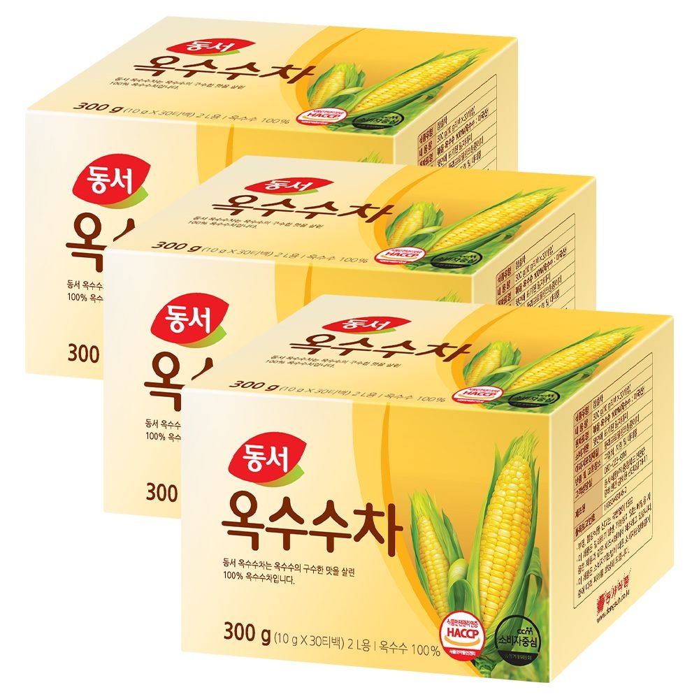 동서 식수용 옥수수차 티백10g 30개입 3개