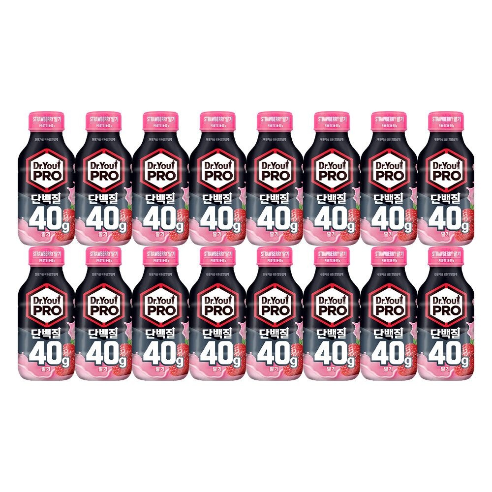 닥터유 프로 단백질 드링크 40g 딸기 350ml 16개