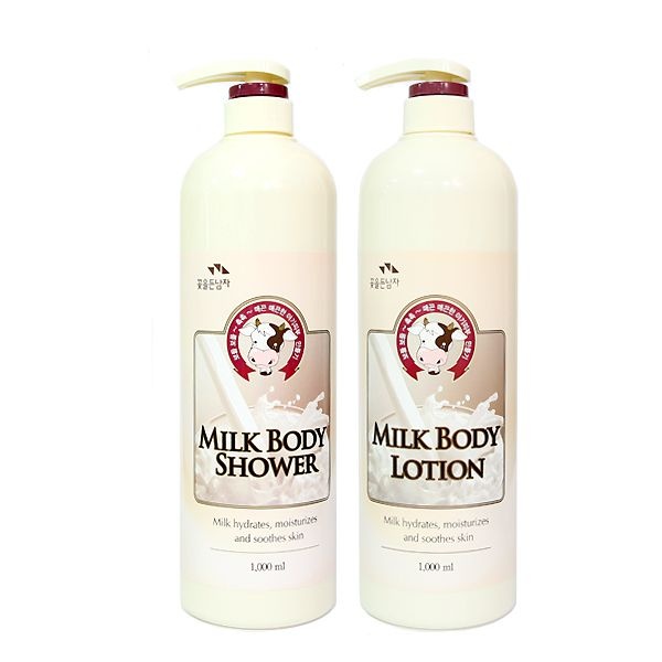 [오늘출발] 꽃을든남자 우유 바디샤워 1000ml/바디로션 1000ml