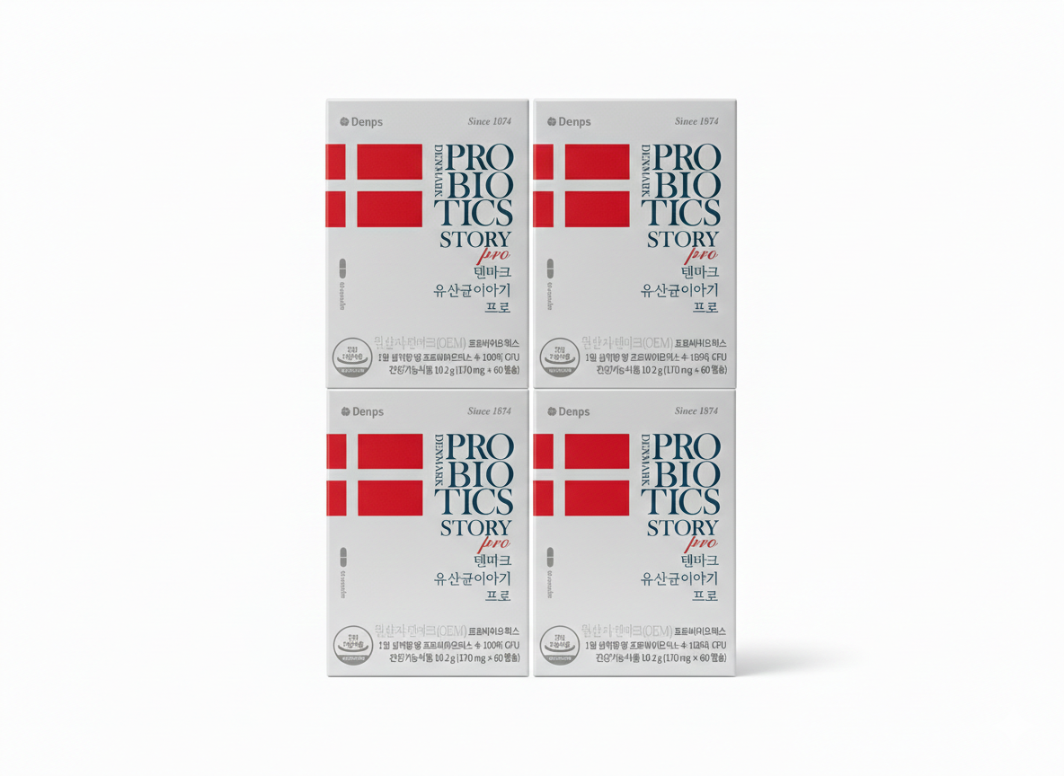 덴프스 덴마크 유산균 이야기 프로 170mg 60캡슐 4세트