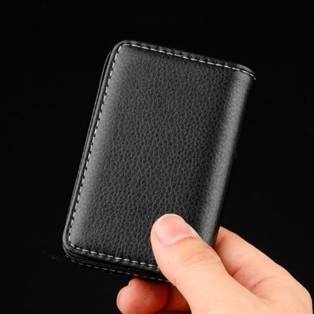 명함 지갑 카드 인조 가죽 남자 여자 자석 미니 케이스 보관 대용량 베이직 직장인 영업