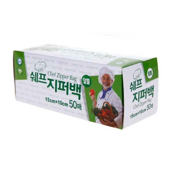15cm 쉐프 지퍼백 X 10cm 50매