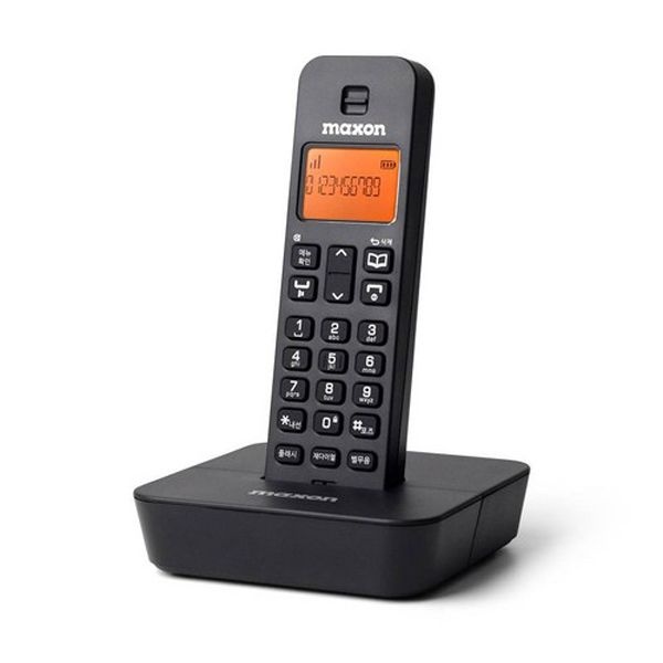 [오늘출발] 맥슨 KC인증 맥슨 1.7GHz 디지털 무선전화기 MDC-9200 가정용 사무용 전화기 (색상:블랙)