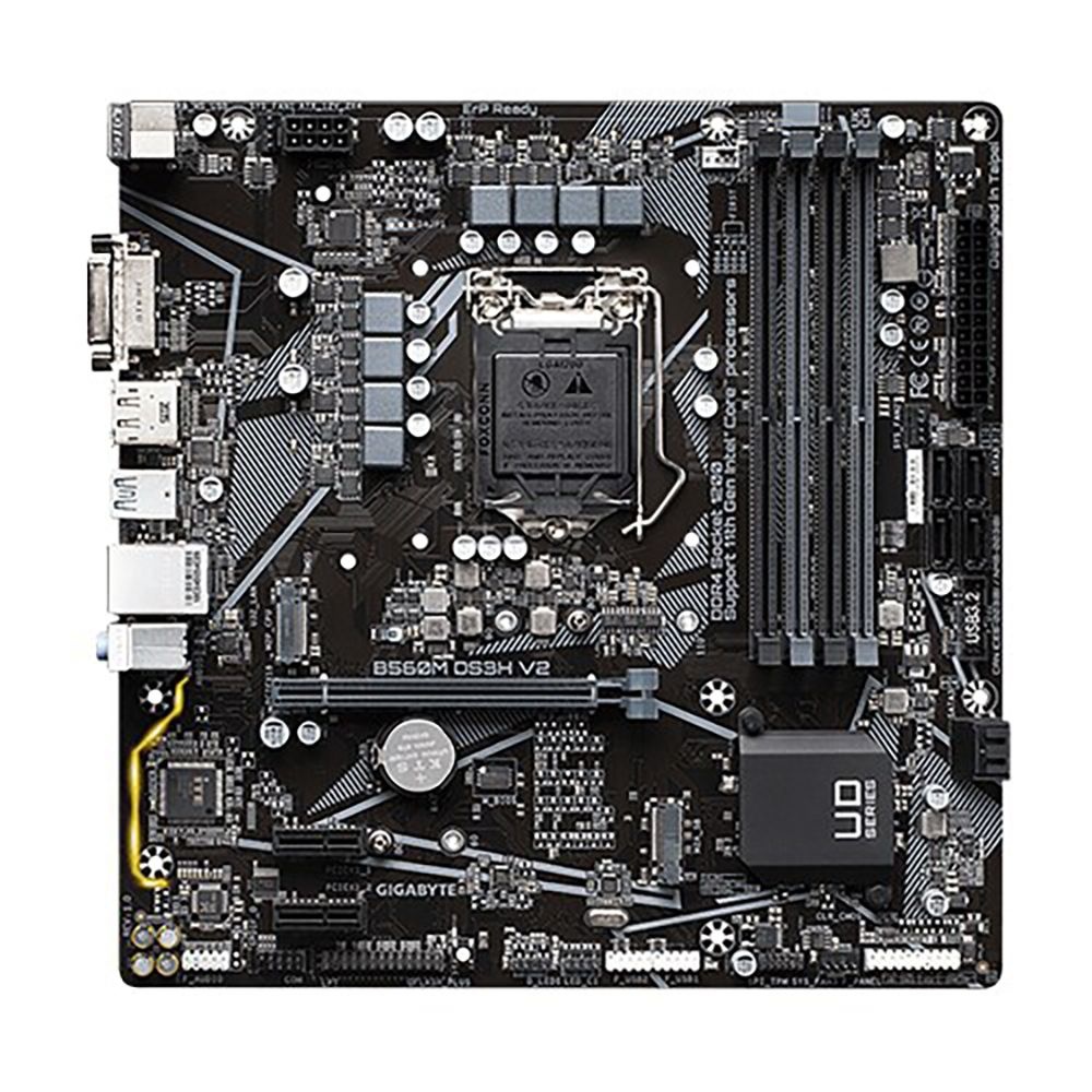 GIGABYTE B560M DS3H V2 듀러블에디션 M-ATX 1200 소켓 10세대 11세대 메인보드 백패널 포함
