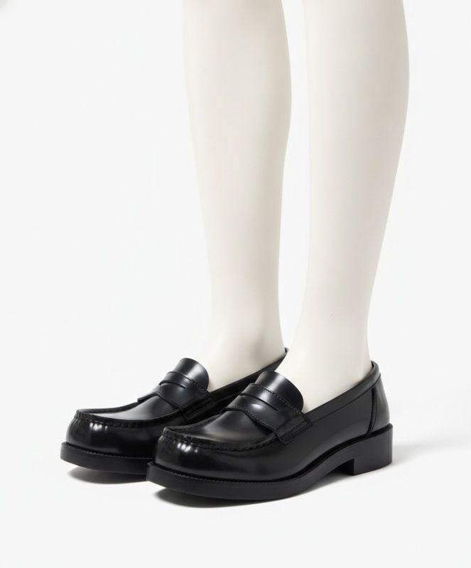하루타 여성용 PU 스퀘어토 페니로퍼 HS 4900 BLACK HRT BK MUSINSA