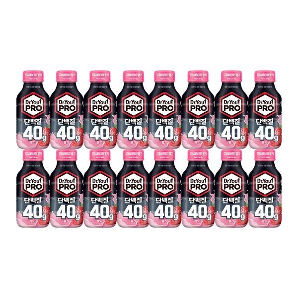 조선달타운 닥터유 프로 단백질 드링크 40g 딸기 350ml 16개